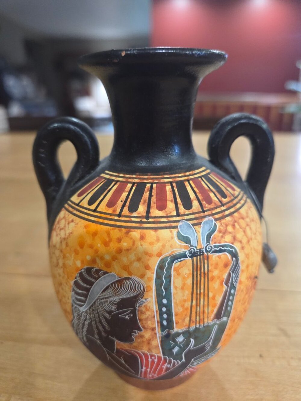 Handmade Greek Pottery Amphora Vase Replica 500 BC Classic Period